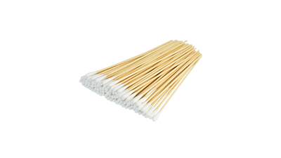 Swab Wooden stick, Cotton Sterile Packed in Album - Size: 152mm x 2.5mm