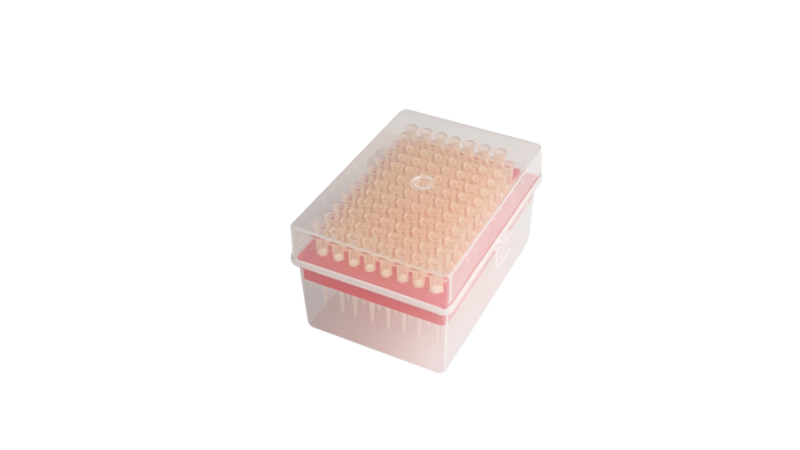 Pipette tips, Extended Length, Clear, Rack - 200 μL - 96 pieces