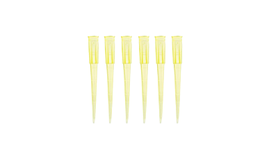 Pipette tips, Yellow, Bulk - 200 μL - 1000 pieces