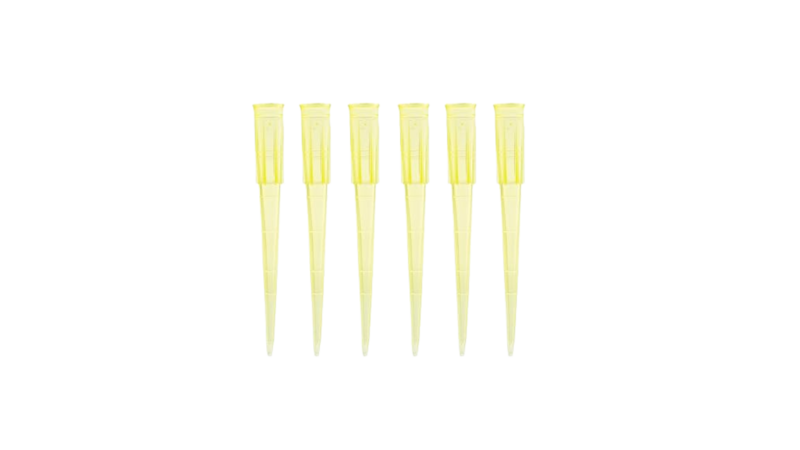 Pipette tips, Yellow, Bulk - 200 μL - 1000 pieces