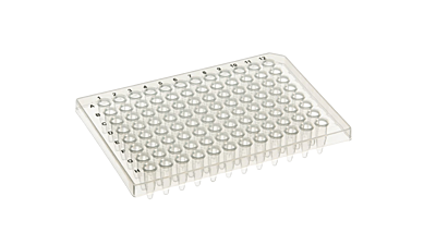 PCR 96-well Plate, Semi-Skirted, Clear -  0.2 mL - 10 Pieces