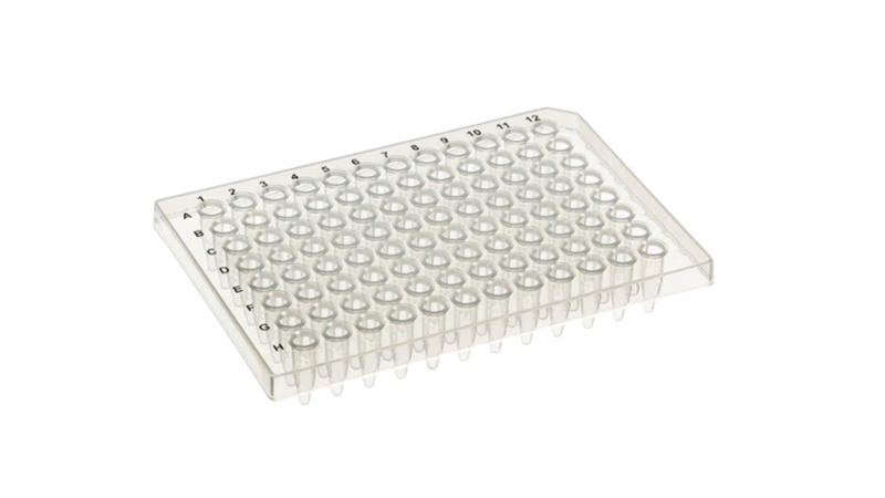 PCR 96-well Plate, Semi-Skirted, Clear -  0.2 mL - 10 Pieces
