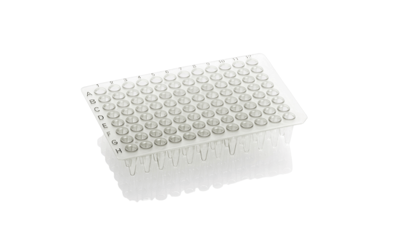 PCR 96-well Plate, Non-Skirted, Clear -  0.2 mL - 10 Pieces